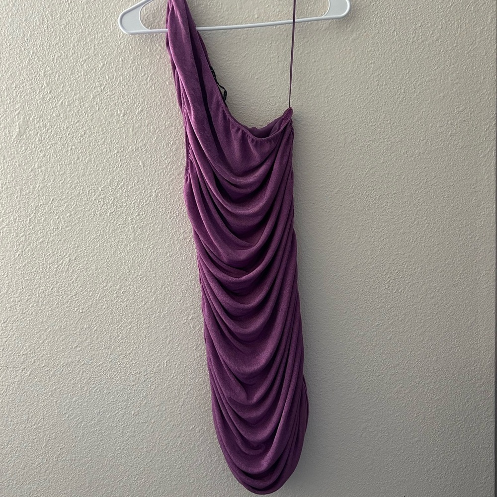 Princess Polly One-Shoulder Dress in Rich Purple